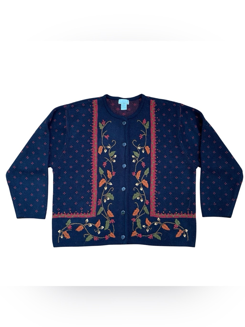 Vintage K.B. Collections Fall Themed Cardigan